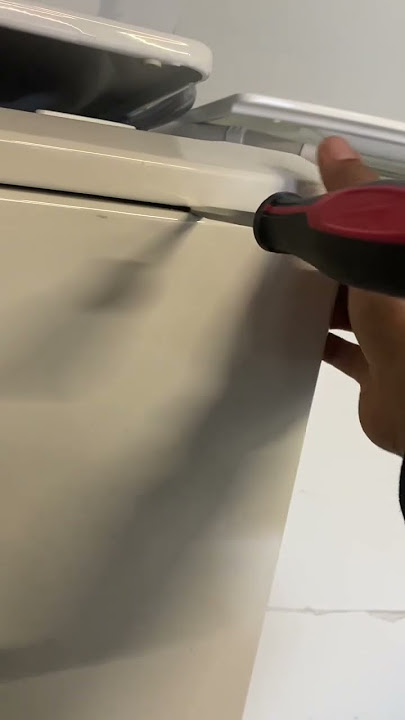 How to open a washer service door