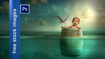 Photoshop cc Manipulation Tutorial : Child barrel