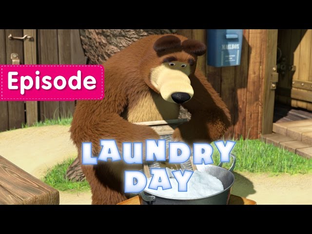 Masha and The Bear - Laundry Day 🧺🚿 (Episode 18) class=