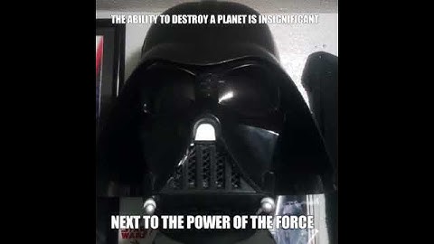 Darth Vader Quote: The ability to destroy a planet... #YodasSpirit