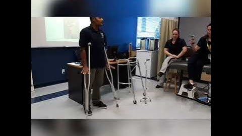 Gait patterns using crutches, walkers and canes