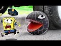 Crushing Crunchy &amp; Soft Things by Car | Experiment Car vs Venom Pacman, M&amp;M&#39;s | Woa Doodles