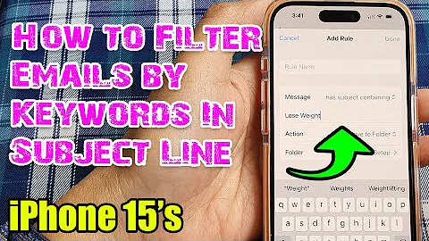 iCloud Mail: Filter Emails by Subject Line Keywords on iPhone 15