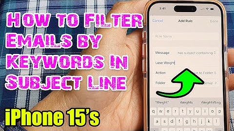 iCloud Mail: Filter Emails by Subject Line Keywords on iPhone 15