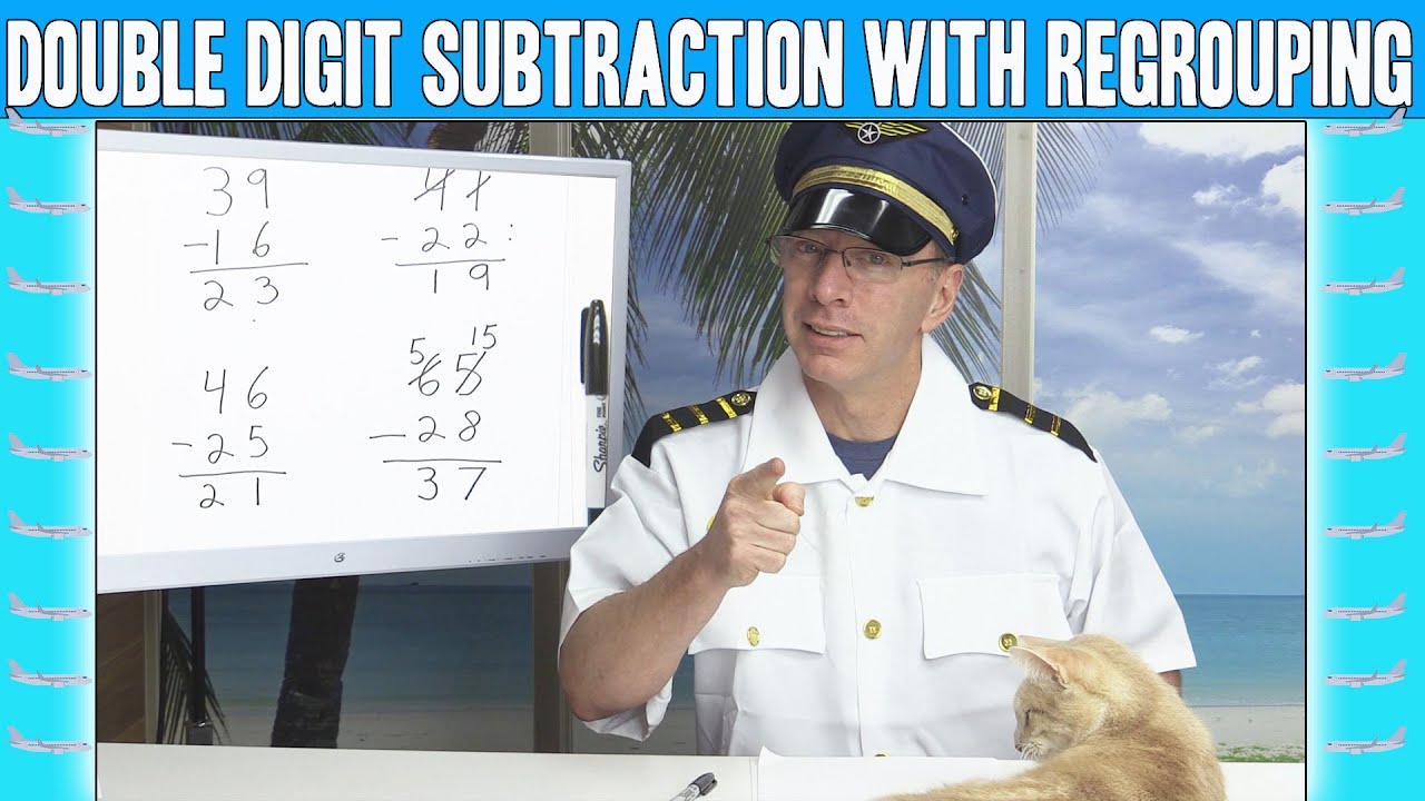 Learn Double Digit Subtraction with Regrouping - YouTube