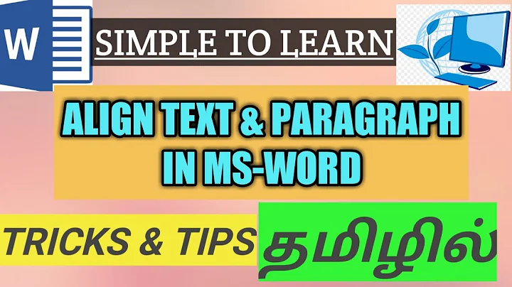 How to align text or paragraph in Ms-word