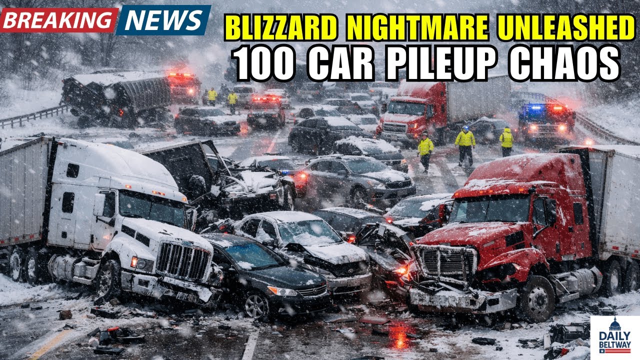 Massive Michigan Blizzard Triggers 100 Vehicle Pileup on I-196 Near ...