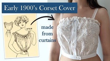 How to Make an Edwardian Corset Cover Without a Sewing Pattern | Historical Sewing Tutorial