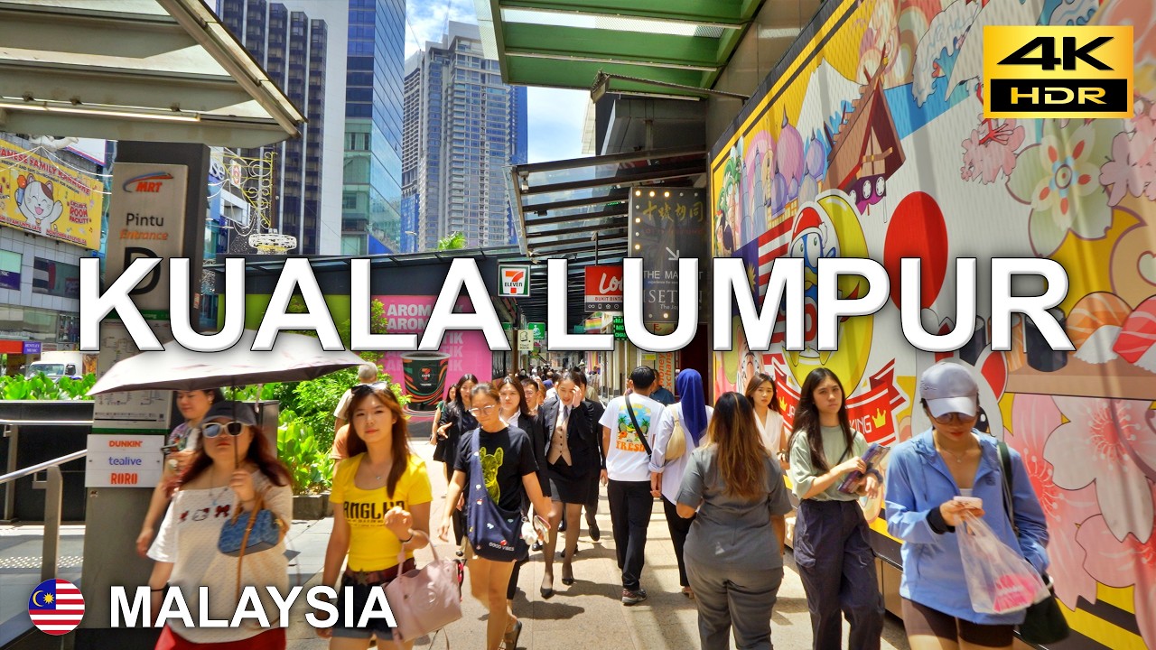 Kuala Lumpur 🇲🇾 Malaysia | Walking Along the KL Monorail from Imbi to Chow Kit via Bukit Bintang