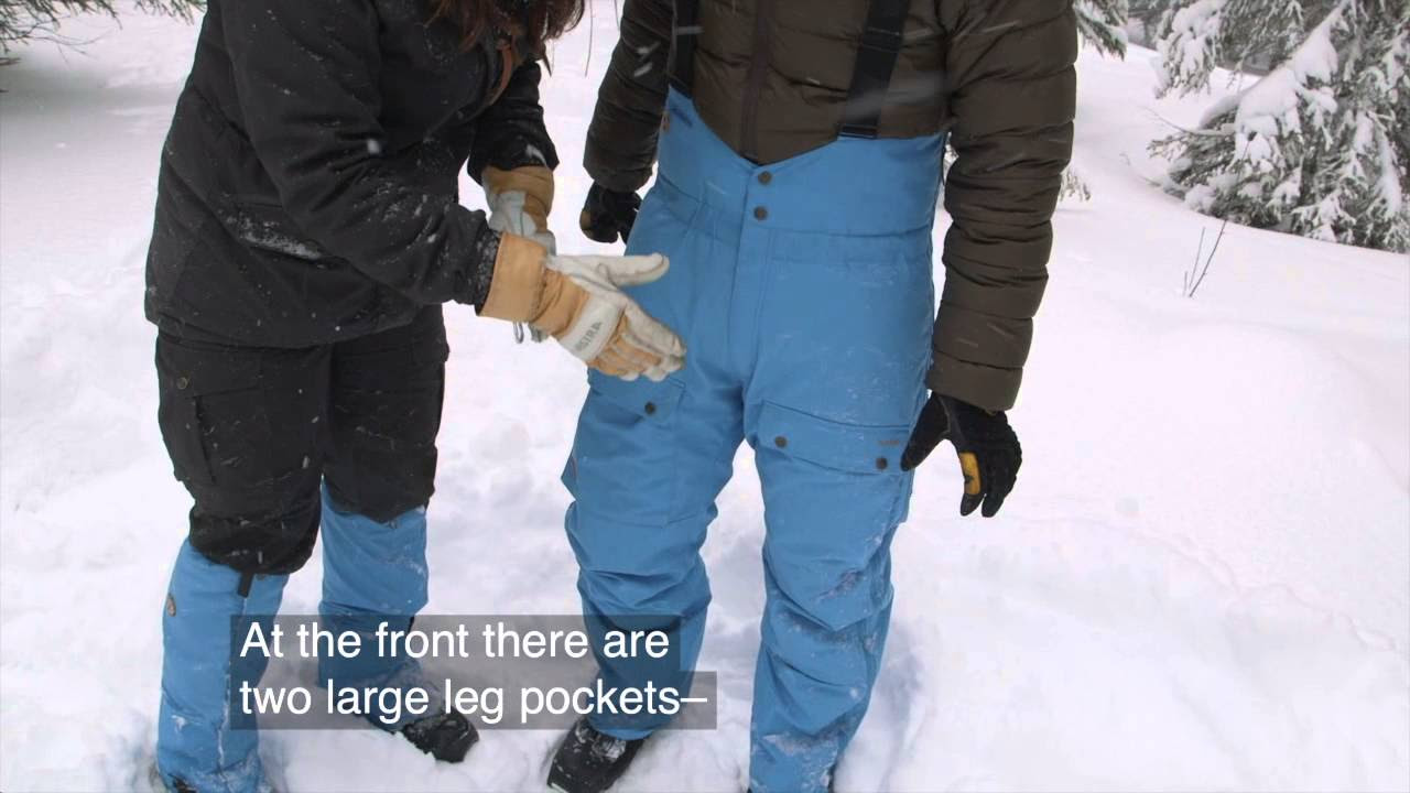 Fjällräven - Sarek Bib Trousers - YouTube