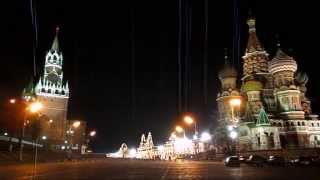 Saint Basil's Cathedral in Moscow by night Saint Basil's Cathedral in Moscow by night