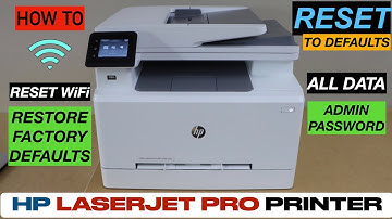 HP Color LaserJet Pro Printer Reset To Factory Default Setting !