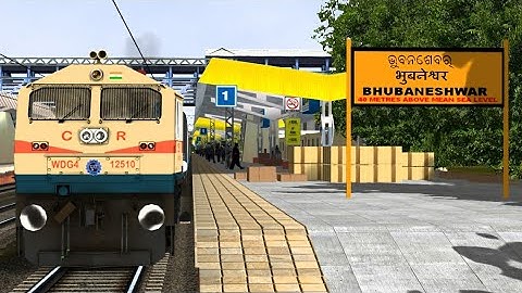 MSTS 12074 Bhubaneshwar - Howrah Janshatabdi exp Journey || Till Cuttack jn || Open rails wdg4 pune