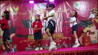 Tarian Dengan Lagu Tiada Bintang Kan Bersinar Malam Pentas Seni HUT RI - 79 RW. 030 Kebonsari Jember