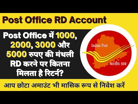 RD Account| Post Office में 1000, 2000, 3000 और 5000 रुपए की मंथली RD करने पर कितना मिलता है रिटर्न?