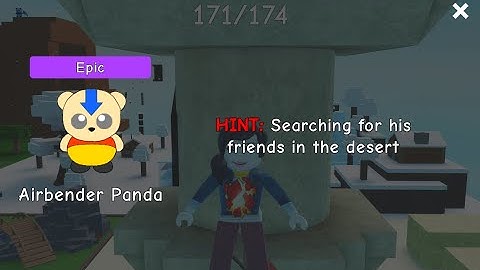 How to get the Airbender Panda - Find the Pandas [Roblox]