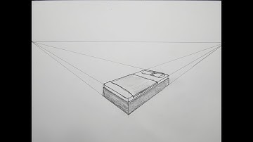 how to draw a bed in 2 point perspective for beginners
