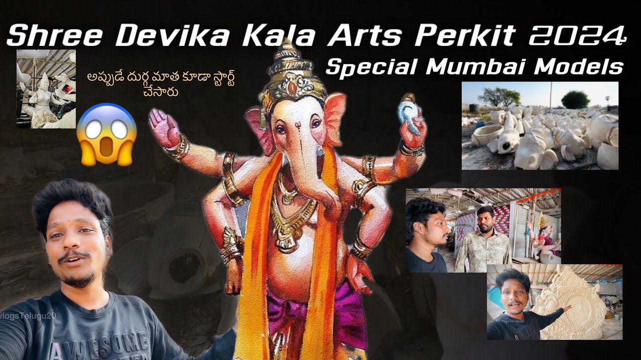 Perkit GANESH IDOLS MAKING 2024 || Sri Devika Kala Arts Perkit || Mumbai Style ...