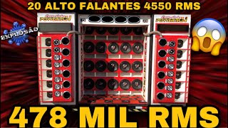 CARRETINHA COM 20 ALTO FALANTES HARD POWER 4550 [MAIS FORTE QUE JÁ VI NA VIDA]