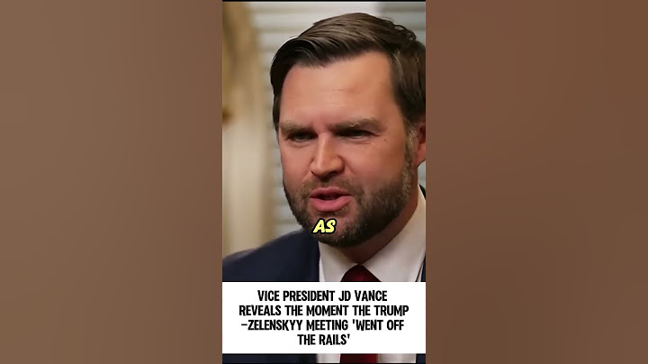 Vice President JD Vance reveals the moment the Trump-Zelenskyy meeting 'went off the rails'.