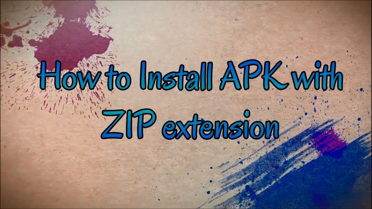  Update New  .zip 확장자로 Android Apk를 설치하는 방법