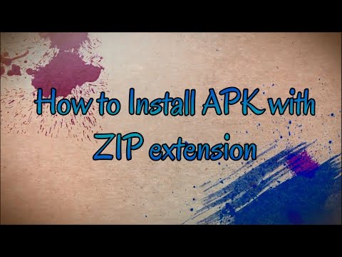 How to install Android Apk with .zip Extension