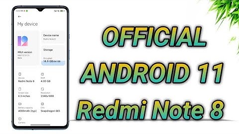 [MIUI 12] OFFICIAL Android 11 ft. Redmi Note 8 | Download Now 🔥🔥