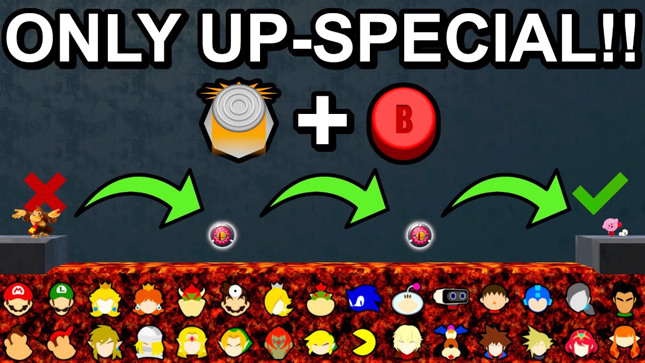 Who Can Make It To The Other Side Using Only UP-Special ! - Super Smash Bros. Ultimate