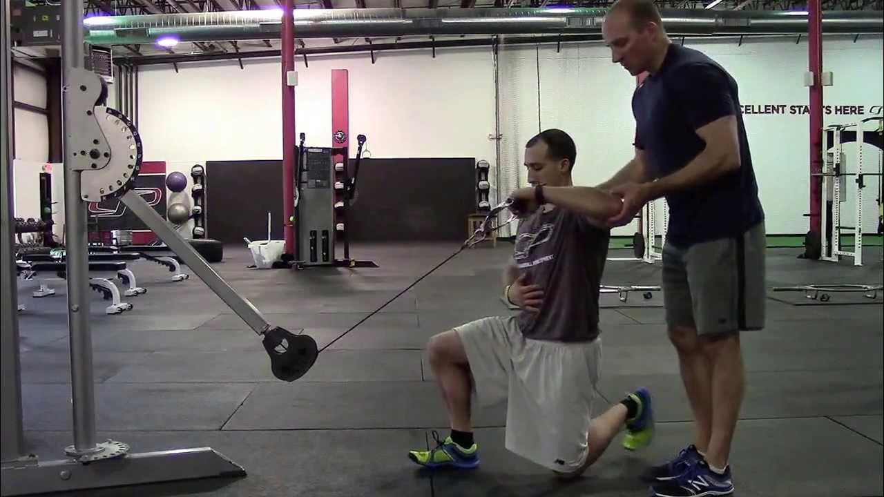 Half Kneeling Cable External Rotation YouTube