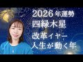 【占い】2026年四緑木星さん運勢!人生が動く改革が起きてくる❗️あらがわず変化に慣らすことで、山の頂上が見えてくる時⛰️✨