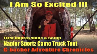 I'M SO EXCITED! Napier Sportz Camo Truck Tent First Impressions