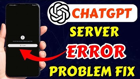 ChatGPT An Error has Occurred. Please Try Again Later ChatGPT Error today Problem Fix 