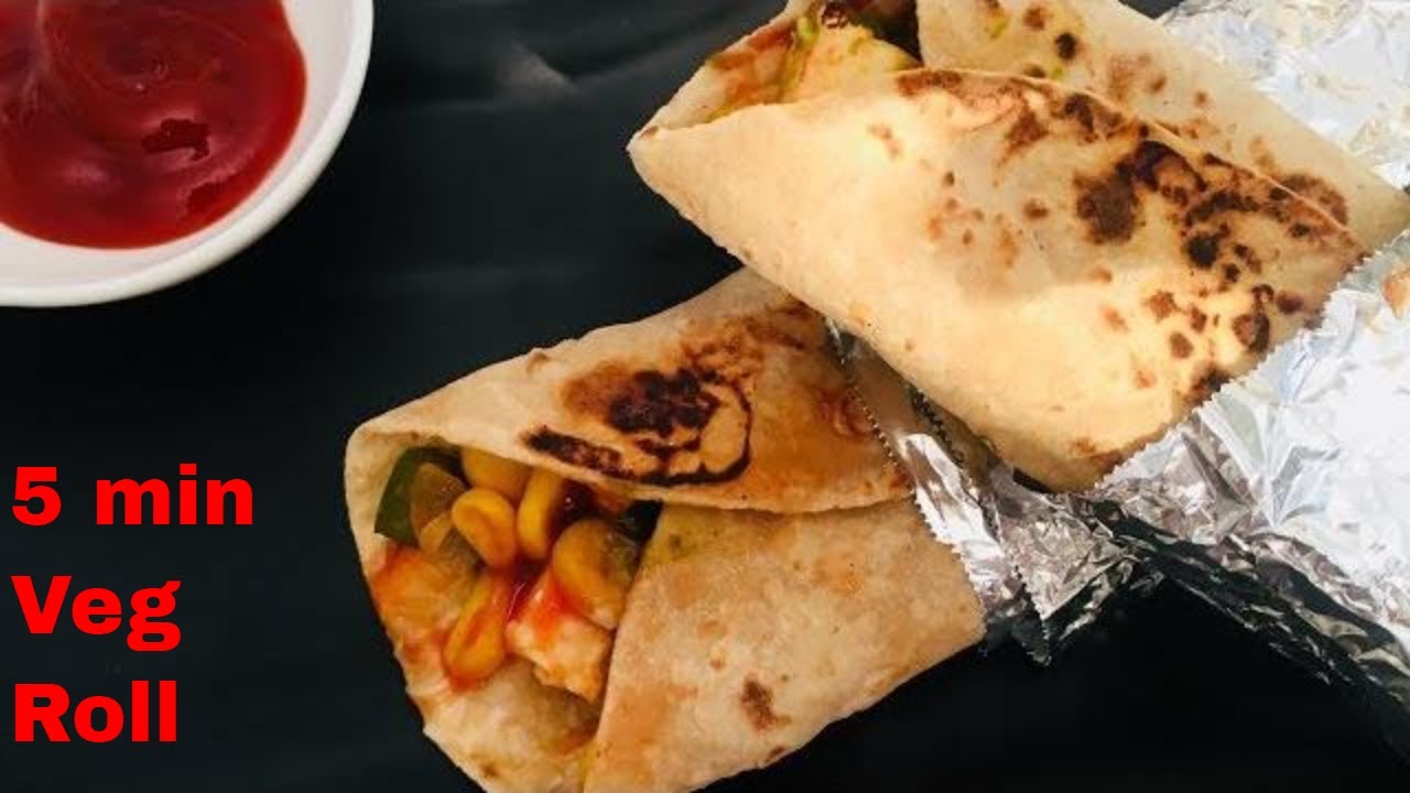 5 मिनट में बनने वाले वेज  रोल की रेसिपी | 5 Min Veg Roll Recipe | Vegetable Frankie |Veg Mayo Rolls | Anyone Can Cook with Dr.Alisha