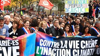 Manifestation contre la vie chère et l'inaction climatique à Paris