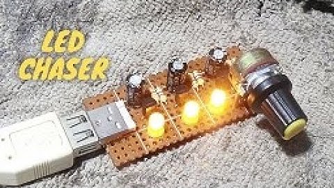 LED Chaser 3 Transistors DIY (Tagalog)