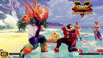 Street Fighter V | Kolin 💥 Blanka | CPU vs CPU AI vs AI (hardest difficulty level)