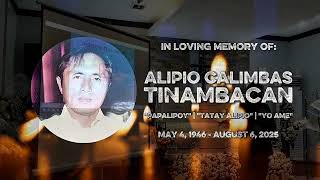 IAT PH Obituaries: Requiescat In Pace, Tatay Alipio Tinambacan | Video Tribute at the Last Vigil
