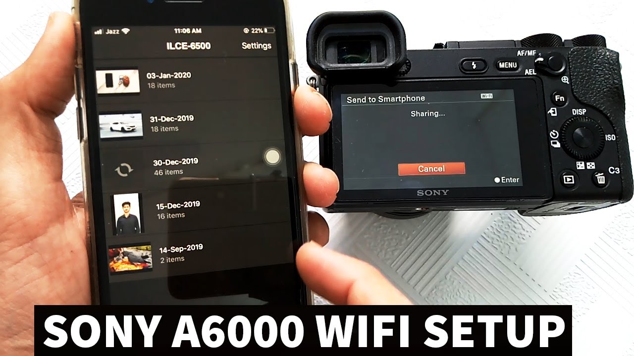 How to Transfer Photos from Sony A6000/A6500/A6400 to phone | Sony