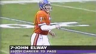 John Elway throws his 250th career NFL TD pass | December 1, 1996 | Broncos vs. Seahawks