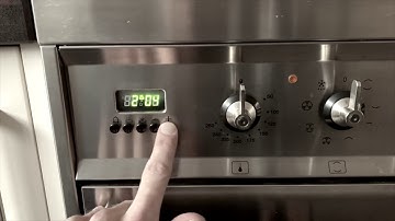 Time Clock on SMEG stove (klok van een SMEG oven instellen) Summer/Winter time