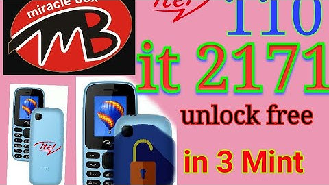 itel 110 it2171 unlock code free miracle thunder