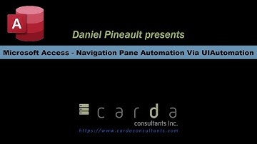 Microsoft Access - Navigation Pane Automation Via UIAutomation