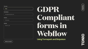 GDPR Compliant Forms in Webflow using Formspark and Botpoison