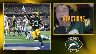 Packers fan and Cowboy fan reaction to Packers vs Cowboys wildcard game