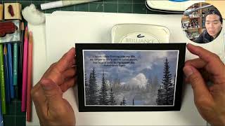 Stampscapes Stamp-Along: Quick Lakeside Vellum