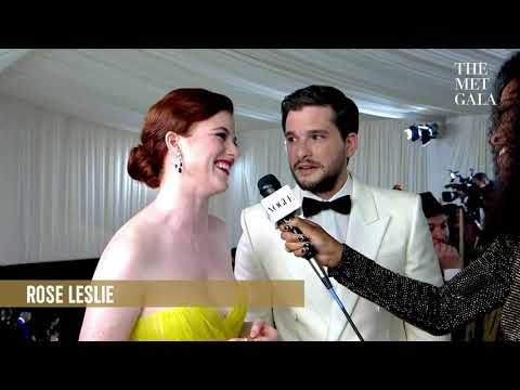 Rose Leslie & Kit Harington at the 2021 Met Gala | Interview and Red Carpet