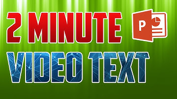 PowerPoint 2016 :  How to Create Video Inside Text Effect
