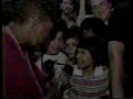 Marsha Warfield backstage at WWF show