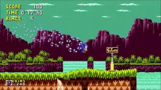 Old Sonic Origins - Palmtree Panic Act 1 Past In 21 Seconds Anniversary Mode Sonic
