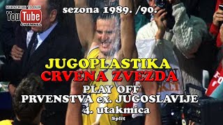 Jugoplastika - Crvena zvezda play off 4. utakmica 1990. Fešta u Splitu